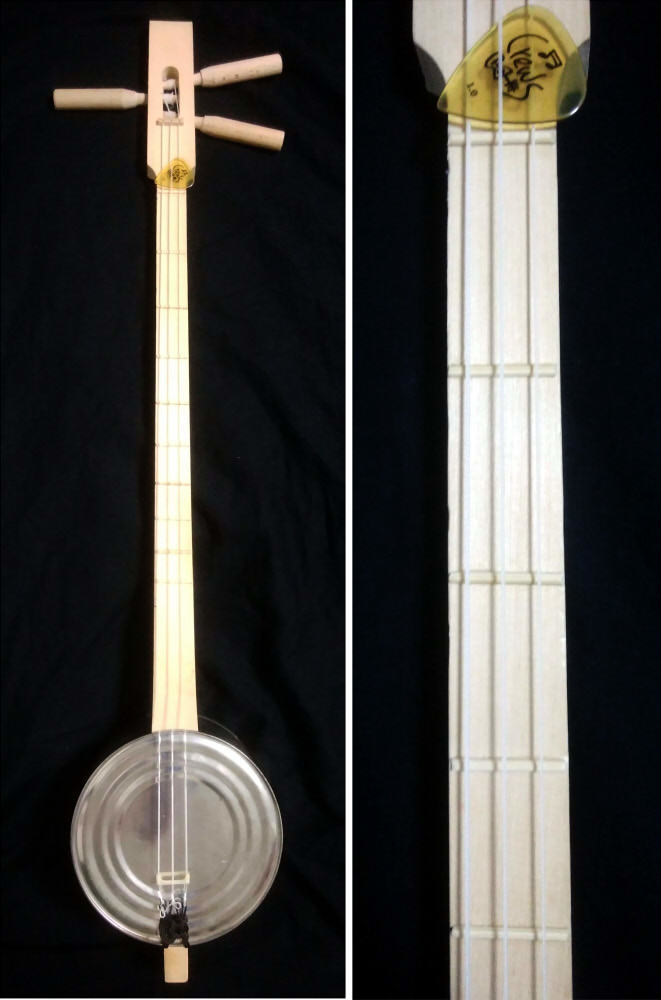 カンカラ三線にフレットを取り付けてみた トウシロウの民族楽器blog